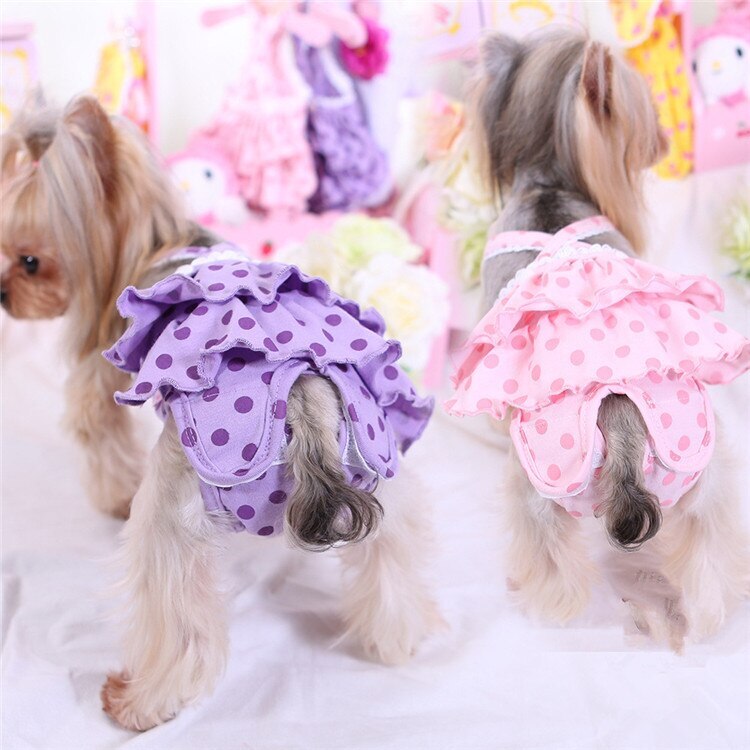 小型犬 生理パンツ オムツカバー犬服犬の服 サスペンダー付き 介護 避妊 トイプードル サニタリーパ