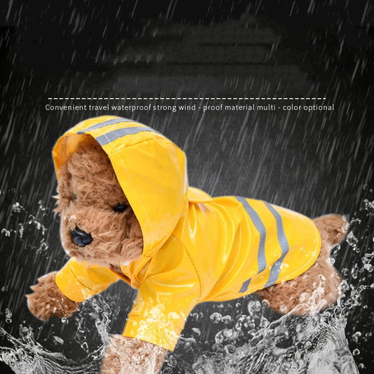 犬用レインコート イエロージー レインコート いぬ イヌ ワンちゃん レインウェア 雨具 カッパ 小型犬 中型犬 犬屋