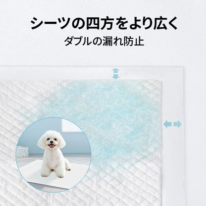 <a href="https://www.qoo10.jp/gmkt.inc/Search/brand.aspx?brandno=109151" target="_blank" class="title_brand" id="btn_brand" title="Honeycare">Honeycare</a>急速発送 ペットシーツ 中厚型 レギュラー 100枚 ワイド 50枚 スーパーワイド 25枚 トイレシーツ ペットシート 犬 猫 トイレ用品