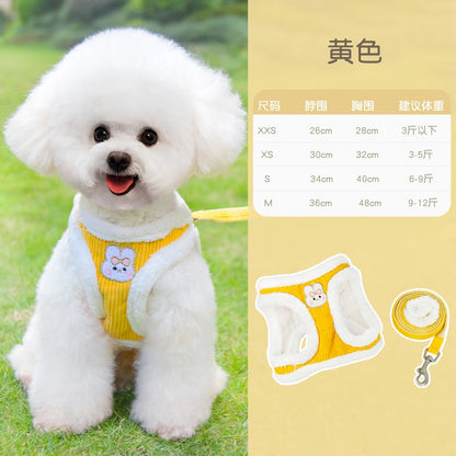 お出かけ シンプル 犬用ハーネス お散歩 犬 おしゃれ 犬用 胴輪 ハーネス 85 ネコ用ハーネス 2点セット 小型犬 軽量 ペットハーネス ペット用品 リーシュ 猫用 簡単装着 中型犬 リード ハー