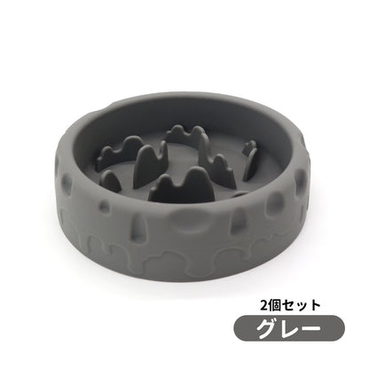 3日で出荷 2個セット 早食い防止 猫犬通用 ペット用 スローフィーダー ダイエット 食べ過ぎ スローフードペット 餌入れ 厚く お皿 餌入れ エサ入れ フードボウル ペットボウル フード おしゃれ