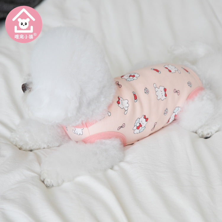 【新作犬猫服 登場】 犬服 ペット服 犬 洋服 春秋新作かわいいペット服犬猫服ペット服ノースリーブ服