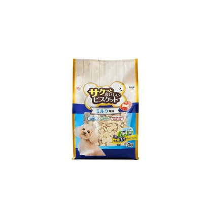 【即納】アイリスオーヤマ 犬用おやつ サクッとおいしいビスケット 2ｋｇ P-MB2000 ミルク風味