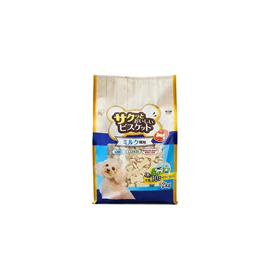 【即納】アイリスオーヤマ 犬用おやつ サクッとおいしいビスケット 2ｋｇ P-MB2000 ミルク風味