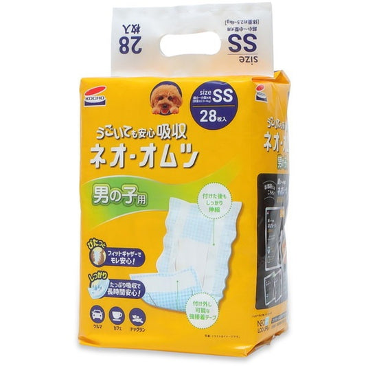 <a href="https://www.qoo10.jp/gmkt.inc/Search/brand.aspx?brandno=111073" target="_blank" class="title_brand" id="btn_brand" title="Kocho">Kocho</a>ネオオムツ 男の子用 SS 28枚