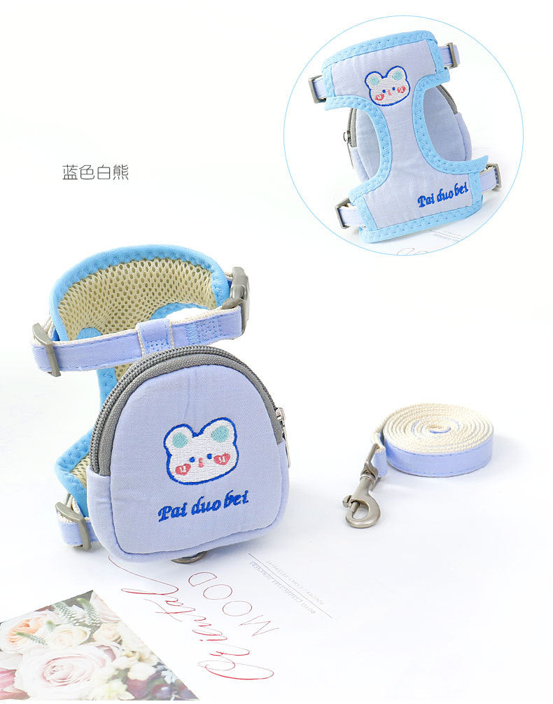 犬用 リーシュ 猫用 シンプル ペットハーネス ネコ用ハーネス 胴輪 小型犬 2点セット リード ハーネス 犬 軽量 お散歩 おしゃれ お出かけ 5 中型犬 簡単装着 ハーネスリードセット ペット用品