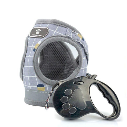 背心式犬牽引紐テディ比熊小型犬胸背ドッグラン子犬チェーンペット用品