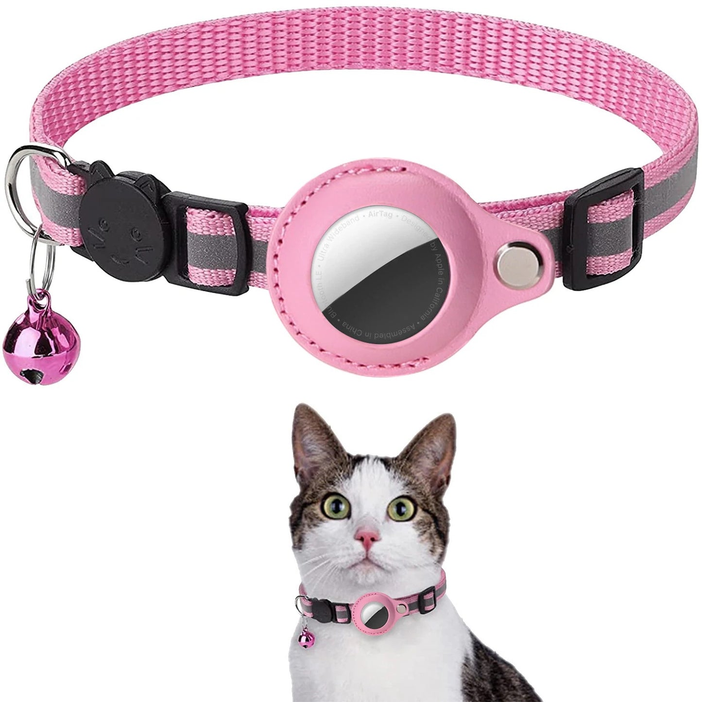 動物 ペット首輪 犬首輪 収納ケース AirTag 紛失防止 猫首輪 サイズ調節可能 AirTagケース 追跡 軽量 カバー 猫 ベル付き 犬 エアタグ 保護ケース GPS エアタグ 迷子