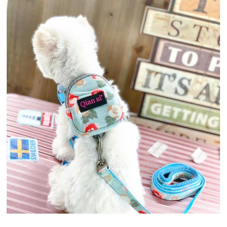 新商品プロモーション，数量限定 なく犬 猫 ハーネス リード リュック 付 バッグ かばん 鞄 メッシュ ウェアハーネス ペット 服 胴輪 キャット ドッグなく犬 猫
