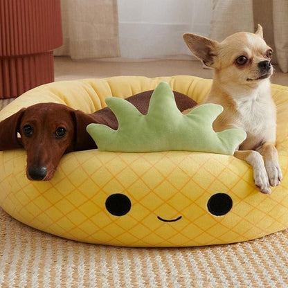 ペットベッド 犬 猫 ペットソファ ペットハウス スイカ状 おしゃれ ふわふわ お昼寝 いぬ ねこ 冬用 秋用