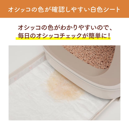 ニャンとも清潔トイレ [消臭力 監修 ニオイブロック成分配合] 消臭プロフェッショナル 脱臭・抗菌シート 12枚 [猫用システムトイレシート] システムトイレ 猫用 トイレシート
