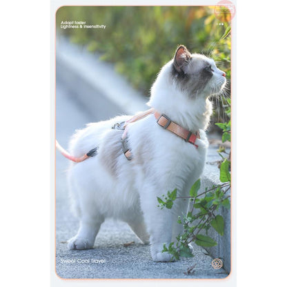 ハーネス ウェアハーネス 猫 脱げにくい キャット リード付 胴輪 犬 ドッグ 服 カラフル 体に優しい ペット