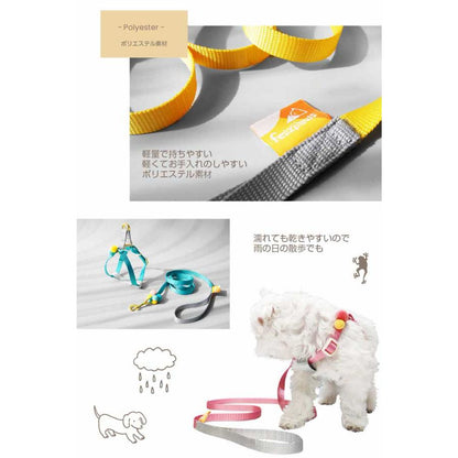 ハーネス 可愛い おしゃれ リードハーネス ソフトハーネス ピンク オシャレ ハーネスリード ポンポン ファッション かわいい 小型犬 リード付 散歩