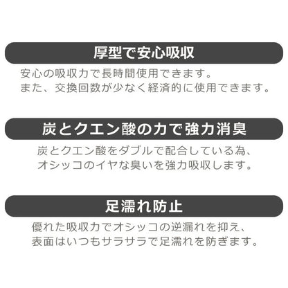 日本製 厚型 ペットシーツ ニューカーボンシーツ 炭・クエン酸入りレギュラー288枚/ワイド144枚/スーパーワイド72枚
