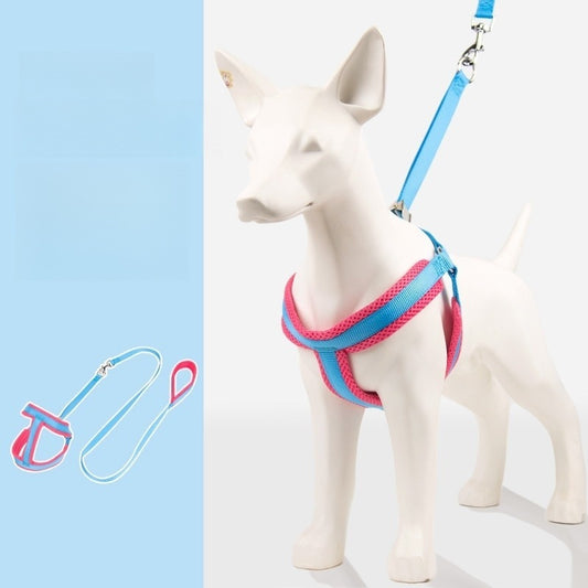 ハーネス ハーネスリードセット 小型犬 中型犬 お散歩 軽量 65 リード おしゃれ シンプル 犬用 犬用ハーネス お出かけ 胴輪 ペット用品 猫用 ネコ用ハーネス リーシュ 2点セット 簡単装着 犬