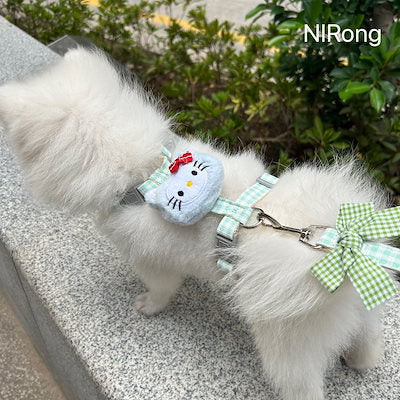 メガ割犬牽引ロープベスト式アニメ屋外散歩犬牽引ロープ小型中型犬犬チェーン犬ロープテディ博美973