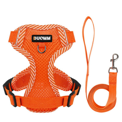 犬ハーネスリードセット 4カラー 抜けない メッシュ素材 着脱簡単 春夏用最適 2023新品 蒸れない 通気性抜群