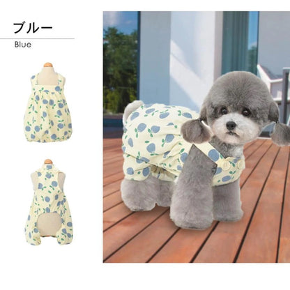 犬服 キャミソール ドッグウェア ワンピース サロペット 秋服 夏服 春服 かぼちゃパンツ カットソー ドッグウエア 犬の服 犬 服 フルーツ柄かぼちゃパンツ