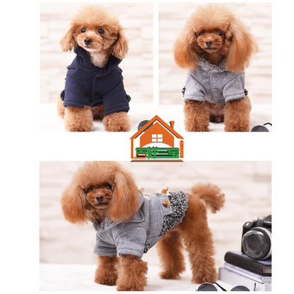 の主役級 ダッフルコート 犬服 犬の服 アウター コート ジャケット 裏起毛 ボア ドッグウェア服 おしゃれ 可愛い トイプードル チワワ 洋服