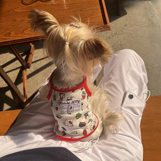 [犬 服]犬 洋服 ins人気商品 子犬犬ペット服夏かわいい通気ベスト小型犬抜け毛防止スリング