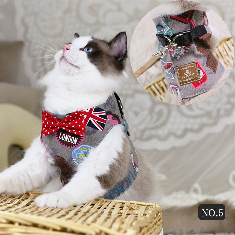 ペット用品猫用ハーネス＆リードのセット S M L