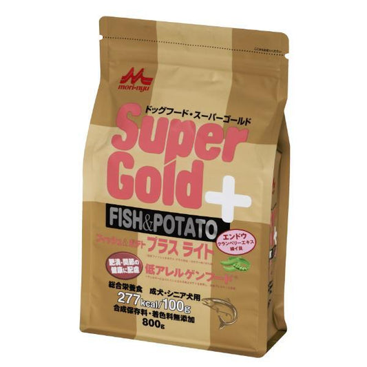 森乳サンワールド Supergold フィッシュ&ポテト プラスライト 肥満・関節の健康に配慮 800g