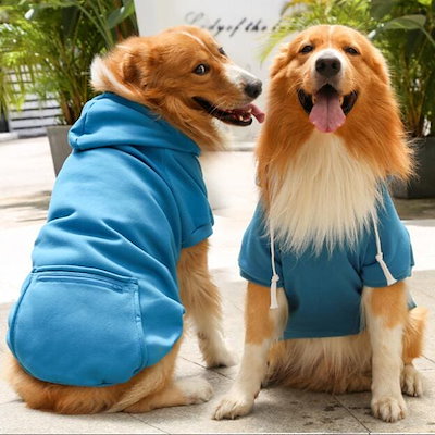 秋冬 犬 ペット服 秋冬 犬服 中型 大型犬 tシャツ 柴犬 秋田犬 中大型犬 犬洋服 コート フード付き ドッグウェア 暖かい 保温 防寒 脱毛保護 お散歩お出かけ服