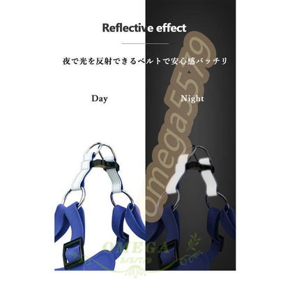 小型犬 ドッグウェア ハーネス 反射 ペット服 ２点セット リード キャットウェア セットアップ 胴輪 猫服 ハーネスリード ベスト シンプル 犬服