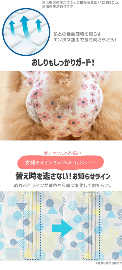 <a href="https://www.qoo10.jp/gmkt.inc/Search/brand.aspx?brandno=49458" target="_blank" class="title_brand" id="btn_brand" title="アイリスオーヤマ">アイリスオーヤマ</a>【公式】6袋まとめ買い／ ペットオムツ 最大4回分吸収 超小型犬 中型犬 ペット用 紙おむつ 猫 介護 粗相 生理 マナー PitaFit NPD * 送料無料