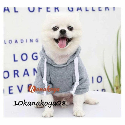犬服 パーカー 小型犬 中型犬 秋 冬 猫 犬の服 フード付き 裏起毛 フリース ペット服 プードル チワワ ダックス プルオーバー ポケット付