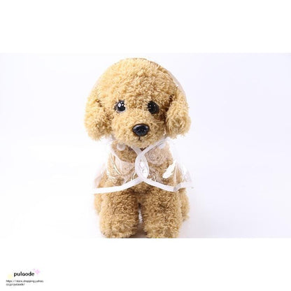 新作 ペットウェア レインコート ポンチョ 犬用 ペット用 フード付き 雨具 雨合羽 雨かっぱ ドッグウェア クリア 透明 シンプル お洒落 便利 お散歩