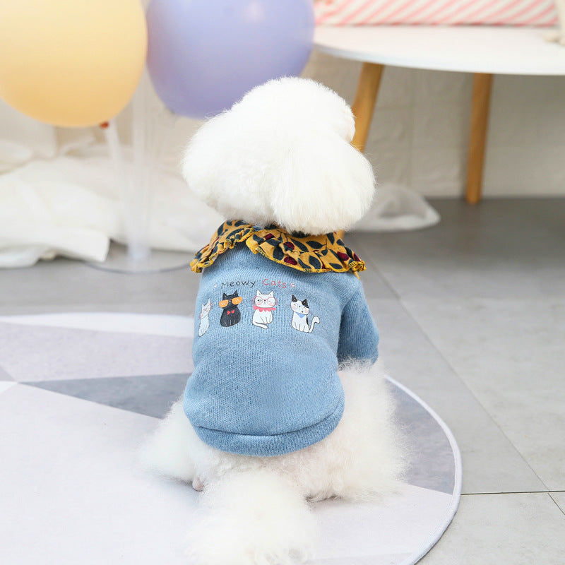 猫 犬 洋服 犬服 ペット服 大中小型犬 ペット用品 犬/猫用 犬の服 ペットウエア 小型犬 中型犬 通気 可愛い ドッグウェア トレーナー 犬 服 ワンピース サロペット ビションフリーゼ 犬猫服