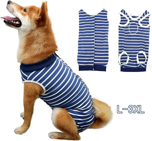 タイムセール術後服 犬用 服 術後ウェア 保護服 ボタンタイプ 犬介護服 不妊手術 オス去勢 傷口保護 皮膚保護 避妊 傷舐め防止 雄雌兼用 小型犬 中型犬 (L-3XL)術後服 犬用