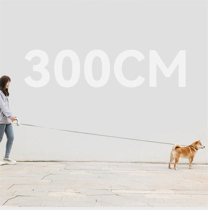 リード 犬用リード 軽量 長い 3m ライト付き 充電式 typeC 便利 小型犬 中型犬 夜間 光る