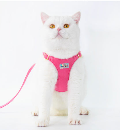 胴輪 シンプル 猫用 おしゃれ ペットハーネス 84 2点セット リーシュ 犬用ハーネス 軽量 お散歩 ネコ用ハーネス ハーネス 簡単装着 小型犬 お出かけ ペット用品 犬用 リード 中型犬 犬 ハー