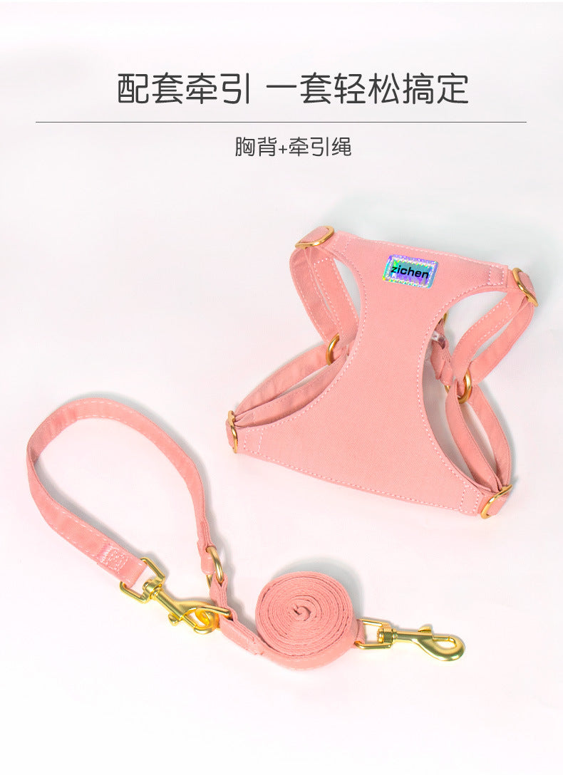 シンプル ハーネス 簡単装着 お出かけ 小型犬 胴輪 ネコ用ハーネス ハーネスリードセット リード 犬用 犬用ハーネス おしゃれ 軽量 2点セット 犬 お散歩 猫用 ペットハーネス リーシュ 中型犬
