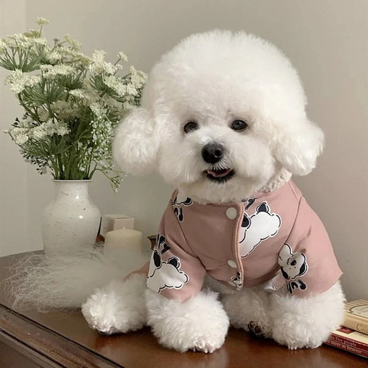 ペット服 犬の服 犬猫服 四脚綿入れ 小中型犬 服 快適 ペット用品 犬用品 部屋着 暖か