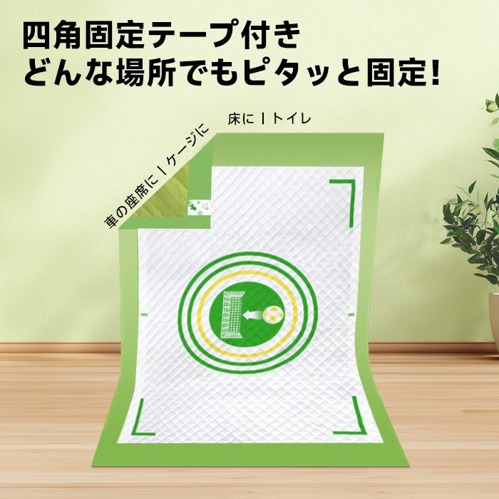 <a href="https://www.qoo10.jp/gmkt.inc/Search/brand.aspx?brandno=109151" target="_blank" class="title_brand" id="btn_brand" title="Honeycare">Honeycare</a>ペットシーツ 中厚型 柄付き レギュラー 80枚/ワイド 40枚/スーパーワイド 20枚 横漏れ防止 トイレシート 犬 猫 ペットシート おしっこシート 瞬間吸水 逆戻り防止 ペット用 しっかり超吸収
