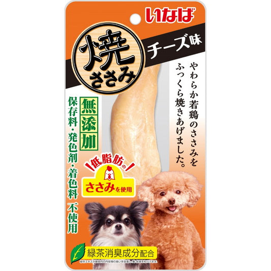 <a href="https://www.qoo10.jp/gmkt.inc/Search/brand.aspx?brandno=77771" target="_blank" class="title_brand" id="btn_brand" title="いなばペットフード">いなばペットフード</a>焼ささみ チーズ味 1本
