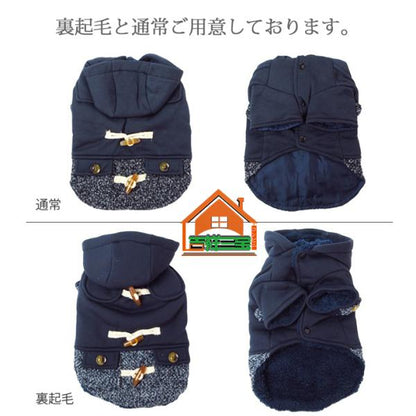 の主役級 ダッフルコート 犬服 犬の服 アウター コート ジャケット 裏起毛 ボア ドッグウェア服 おしゃれ 可愛い トイプードル チワワ 洋服