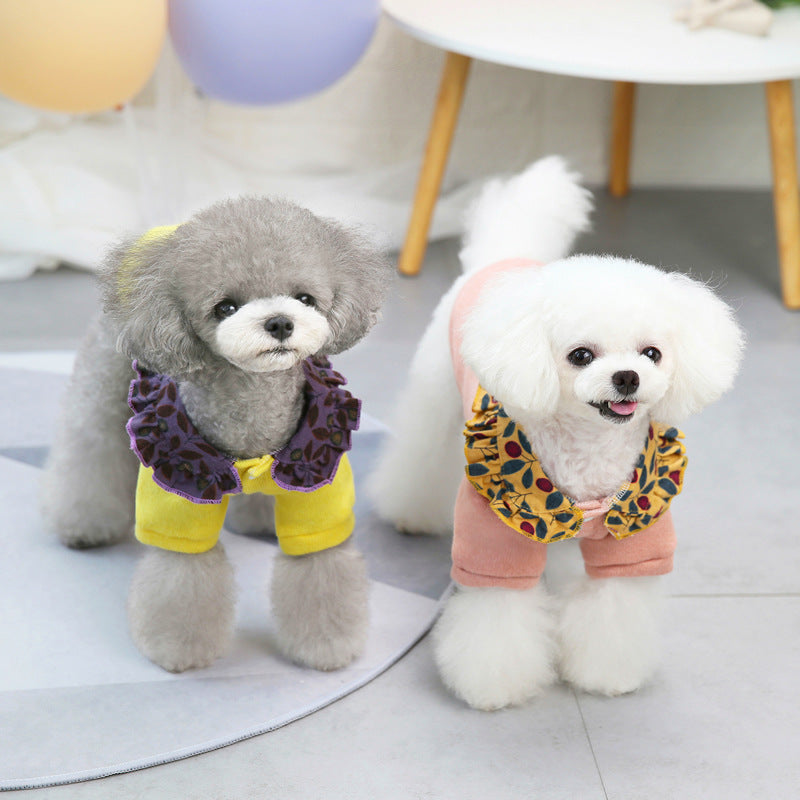 猫 犬 洋服 犬服 ペット服 大中小型犬 ペット用品 犬/猫用 犬の服 ペットウエア 小型犬 中型犬 通気 可愛い ドッグウェア トレーナー 犬 服 ワンピース サロペット ビションフリーゼ 犬猫服