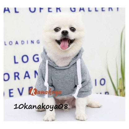 犬服 パーカー 小型犬 中型犬 秋 冬 猫 犬の服 フード付き 裏起毛 フリース ペット服 プードル チワワ ダックス プルオーバー ポケット付