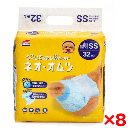 <a href="https://www.qoo10.jp/gmkt.inc/Search/brand.aspx?brandno=111073" target="_blank" class="title_brand" id="btn_brand" title="Kocho">Kocho</a>【8個セット】 ネオオムツ SS 32枚