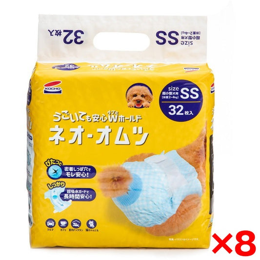 <a href="https://www.qoo10.jp/gmkt.inc/Search/brand.aspx?brandno=111073" target="_blank" class="title_brand" id="btn_brand" title="Kocho">Kocho</a>【8個セット】 ネオオムツ SS 32枚