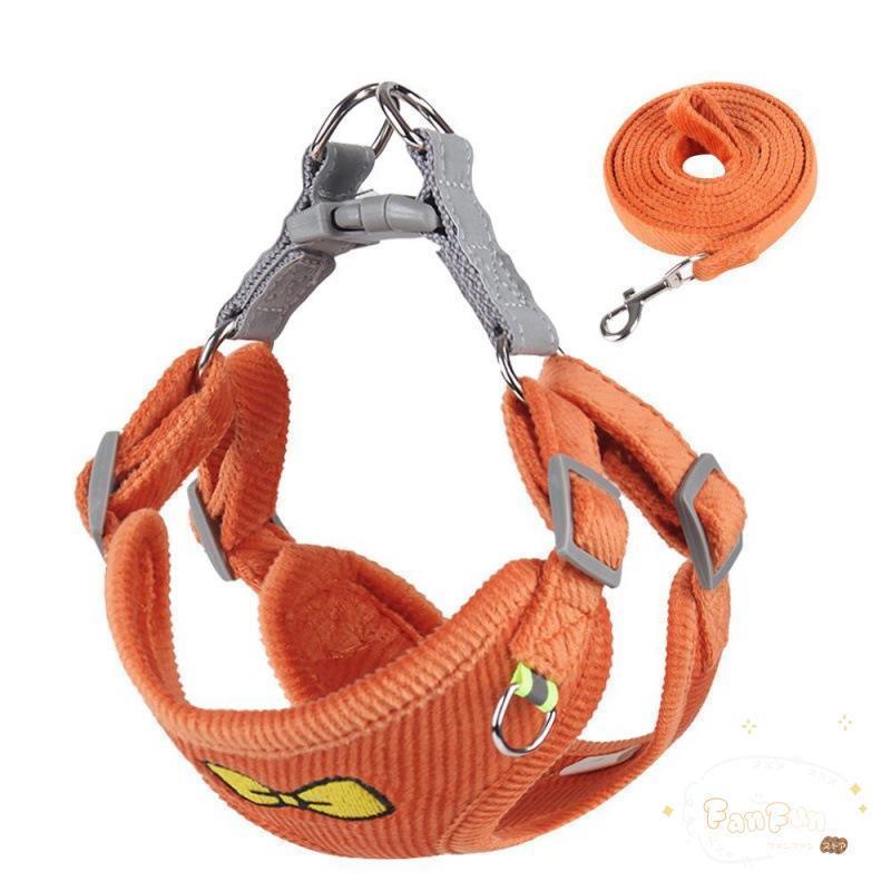 値下げ済み 3日以内に出荷 犬 ハーネスリードセット おしゃれな 中型犬小型犬散歩グッズ 簡単装着 苦しくない 脱げない 首輪 4カラー 2枚購入で150円OFF