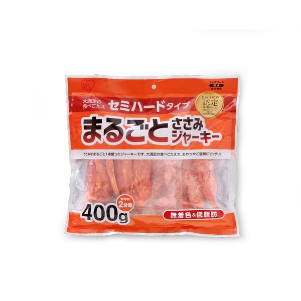 <a href="https://www.qoo10.jp/gmkt.inc/Search/brand.aspx?brandno=49458" target="_blank" class="title_brand" id="btn_brand" title="アイリスオーヤマ">アイリスオーヤマ</a>EJ-40SERN [まるごとささみジャーキーセミハード400g]