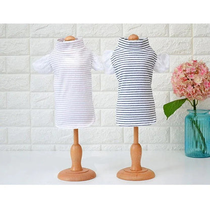 ペットウェア新作秋冬 ペット服　犬猫服　快適で可愛い ペット用品 ペットグッズ ペットウエア コスチューム ボーダー ハイネック フリル レース シンプルペットウェア