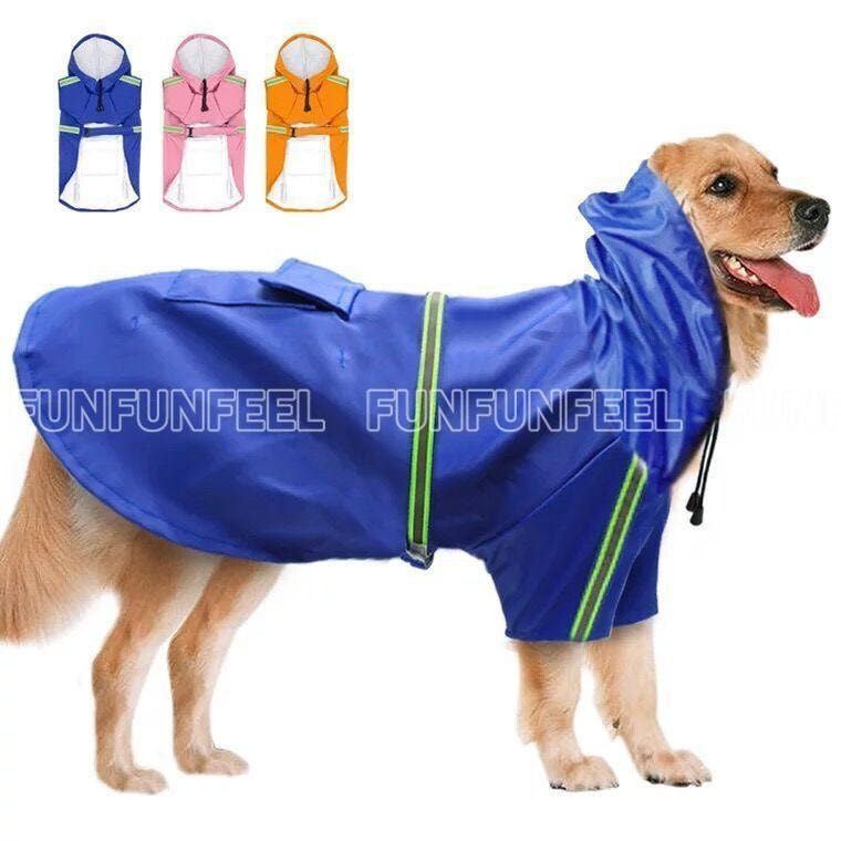 犬 レインコート ポンチョ 中型犬 小型犬 大型犬 かわいい ペット 雨具 防水 軽量 反射板付き ドッグレインコート