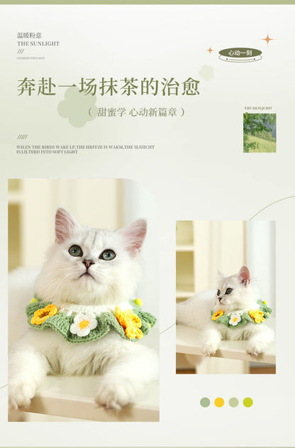 メガ割 重工業織物ペット首猫よだれかフォーシーズンユニバーサ子猫の首犬の首ペットの写真