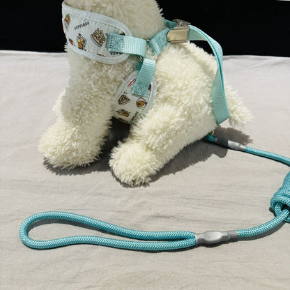 犬の牽引縄のチェーンの小型は犬の熊の子犬を散歩します メガ割ワンピースパンツトートバッグ